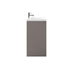 GoodHome Imandra Gloss Anthracite Single Freestanding Bathroom Cloakroom Unit (H) 790mm (W) 43.6mm - thumbnail 3