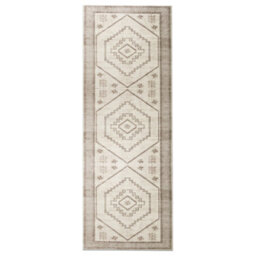 Bedlooms Radiant Cashmere Rug 60X220Cm, Geometric Rug, Anti Slip, Stain Resistant, Thick Long Hallways Runner