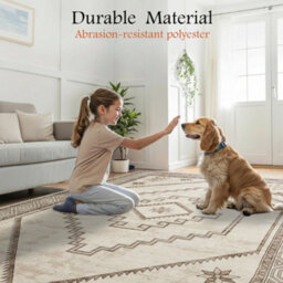 Bedlooms Radiant Cashmere Rug 60X220Cm, Geometric Rug, Anti Slip, Stain Resistant, Thick Long Hallways Runner - thumbnail 5
