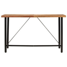 Vidaxl Bar Table 180X70X107 Cm Solid Wood Acacia And Iron - thumbnail 2
