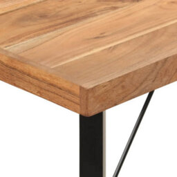 Vidaxl Bar Table 180X70X107 Cm Solid Wood Acacia And Iron - thumbnail 6