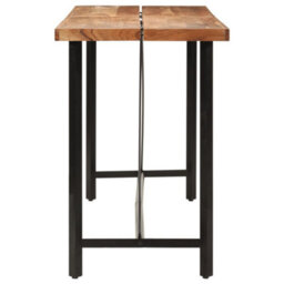Vidaxl Bar Table 180X70X107 Cm Solid Wood Acacia And Iron - thumbnail 3