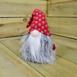 Samuel Alexander 34Cm Festive Gonk Cuddly Santa Indoor Christmas Plush Decoration In Polka Dot Hat - thumbnail 8