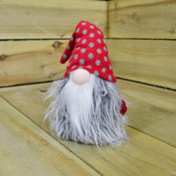 Samuel Alexander 34Cm Festive Gonk Cuddly Santa Indoor Christmas Plush Decoration In Polka Dot Hat - thumbnail 3