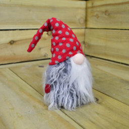 Samuel Alexander 34Cm Festive Gonk Cuddly Santa Indoor Christmas Plush Decoration In Polka Dot Hat - thumbnail 4