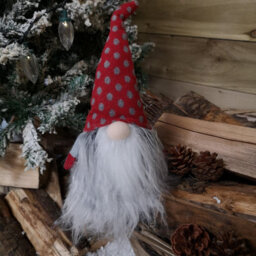 Samuel Alexander 34Cm Festive Gonk Cuddly Santa Indoor Christmas Plush Decoration In Polka Dot Hat - thumbnail 7