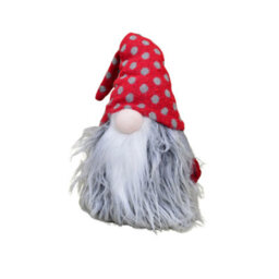 Samuel Alexander 34Cm Festive Gonk Cuddly Santa Indoor Christmas Plush Decoration In Polka Dot Hat - thumbnail 5