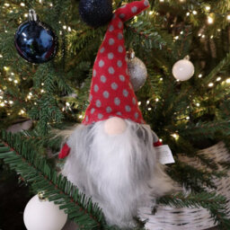 Samuel Alexander 34Cm Festive Gonk Cuddly Santa Indoor Christmas Plush Decoration In Polka Dot Hat - thumbnail 6