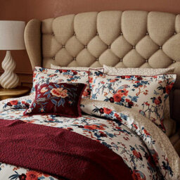 V&a Chinoiserie Charm Duvet Cover Set King Size Blue/red - thumbnail 3