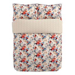 V&a Chinoiserie Charm Duvet Cover Set King Size Blue/red - thumbnail 2