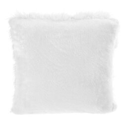 Thehotsale Comfortable Warm Square Faux Plush Throw Pillow Covers Pillowcases Without Insert White 45Cm X 45Cm - thumbnail 7