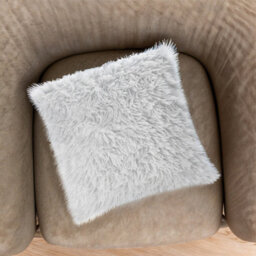 Thehotsale Comfortable Warm Square Faux Plush Throw Pillow Covers Pillowcases Without Insert White 45Cm X 45Cm - thumbnail 4