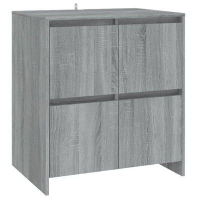 Berkfield Sturdy Sideboard Grey Sonoma 70X41X75 Cm Engineered Wood - image 1