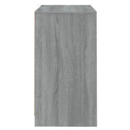 Berkfield Sturdy Sideboard Grey Sonoma 70X41X75 Cm Engineered Wood - thumbnail 4