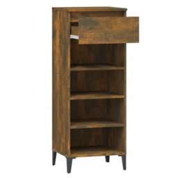Walplus Shoe Rack Smoked Oak 40X36X105 Cm Engineered Wood - thumbnail 6
