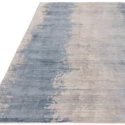 Aqua Viscose Easy To Clean Abstract Handmade , Luxurious , Modern Rug For Living Room, Bedroom - 160Cm X 230Cm - thumbnail 4