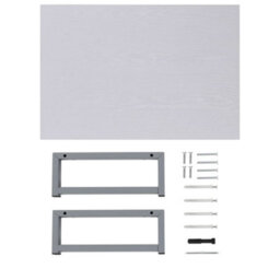 Berkfield Bathroom Wall Shelf For Basin White 60X40X16.3 Cm - thumbnail 7