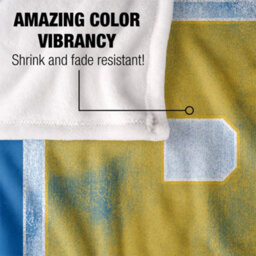 Riverdale Silky Varsity Supersoft Blanket Blue/yellow/white (One Size) - thumbnail 4