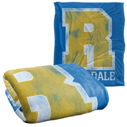 Riverdale Silky Varsity Supersoft Blanket Blue/yellow/white (One Size) - thumbnail 2