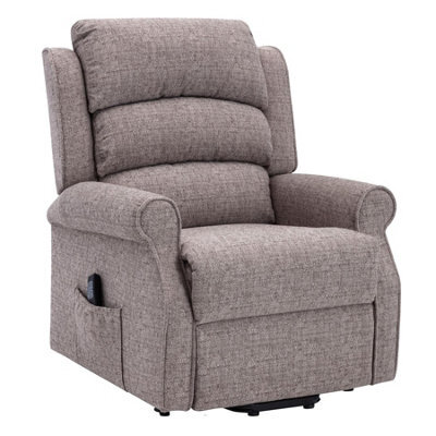Morris Living The Perth - Dual Motor Riser Recliner Mobility Chair In Lisbon Mocha Fabric - image 1