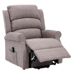 Morris Living The Perth - Dual Motor Riser Recliner Mobility Chair In Lisbon Mocha Fabric - thumbnail 6