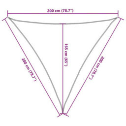 Berkfield Sun Shade Sail Terracotta 2X2X2 M 100% Polyester Oxford - thumbnail 9
