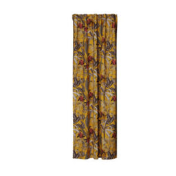 Bricoflor Blackout Curtain With Concealed Loops  - Yellow - 2,45 X 1,40 M - Patterned - thumbnail 4