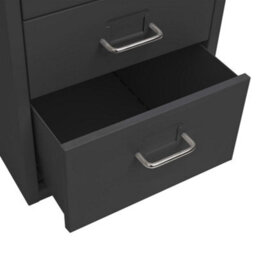 Berkfield Mobile File Cabinet Anthracite 28X41X69 Cm Metal - thumbnail 6