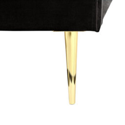 Beliani Bed Velvet Flayat 160 X 200 Cm (Eu King Size) Black - thumbnail 7