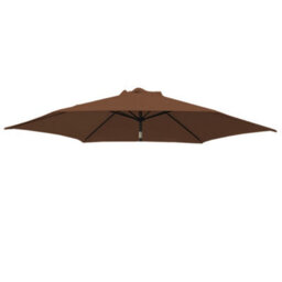 Rinse Bathrooms Coffee Replacement Parasol Canopy Replacement Parasol Cover Fabric For Garden Umbrella 2.7M 8 Arm - thumbnail 1