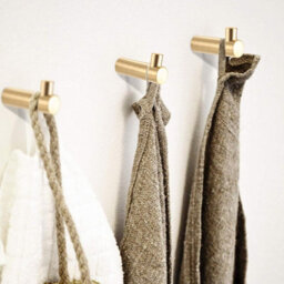 4 Pack Brass Wall Hooks For Hanging Scarves, Hats And Caps With Screws (Gold, Plated Brass Hooks) - thumbnail 7