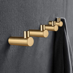 4 Pack Brass Wall Hooks For Hanging Scarves, Hats And Caps With Screws (Gold, Plated Brass Hooks) - thumbnail 5
