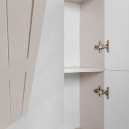 Heze Furniture Gusto Scandi Style Bathroom Wall Cabinets Vanity Unit With Worktop Set 35Cm & 60Cm  - Cashmere & Oak - thumbnail 5