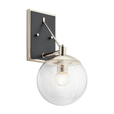 Luminosa Lighting Elstead Kichler Marilyn 1 Light Wall Light Polished Nickel - image 1