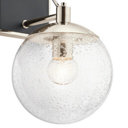 Luminosa Lighting Elstead Kichler Marilyn 1 Light Wall Light Polished Nickel - thumbnail 2