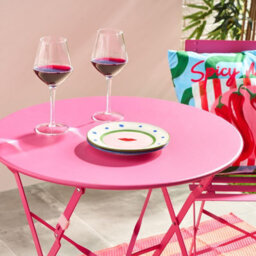 Ohs 3 Set Metal Bistro Chair And Table Set Garden Patio Seating - thumbnail 2