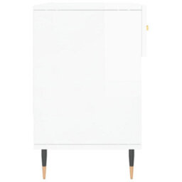 Berkfield Shoe Bench High Gloss White 102X35X55 Cm Engineered Wood - thumbnail 7