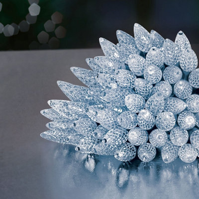 Premier Decorations Limited Pine Cone String Lights 150 White Coloured Leds Multi Action 7.5M Timer Lights - image 1