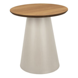 Furniture To Go Soli Round Coffee Table In Oak/grey 45X48Cm - thumbnail 1