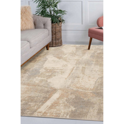 Melrose Zeus Cream Pastel Pattern Living Indoor Medium Area Rug 120/170Cm - image 1