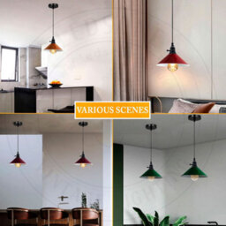 E27 Pendant Lights Height Adjustable With Switch Celing Hanging Light For Living Room Dining Room Bedroom Coffee Bar Kitchen - thumbnail 3