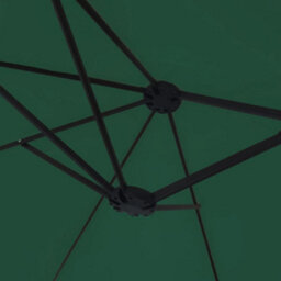Berkfield Double-Head Garden Parasol With Leds Green 449X245 Cm - thumbnail 8