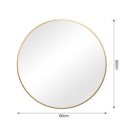 Pandora - Round Wall Mirror - 60X60 Cm (Gold) - thumbnail 4