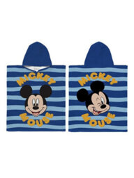 Disney Micky Mouse Sea Stripe 100% Cotton Towel Poncho Hooded Robe Bath Beach Pool - thumbnail 5