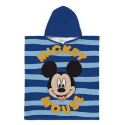 Disney Micky Mouse Sea Stripe 100% Cotton Towel Poncho Hooded Robe Bath Beach Pool - thumbnail 4