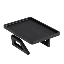 Black Bamboo Sofa Arm Tray Table Chair Rest Organiser Couch Remote Storage Holder Desk - thumbnail 4