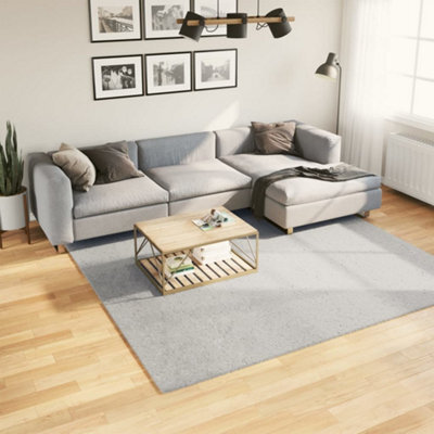 Berkfield Rug Huarte Short Pile Soft And Washable Grey 240X240 Cm - image 1