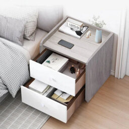 Small Compact Bedside Drawers Cabinet Bedroom Nightstand Storage Table Furniture - thumbnail 5