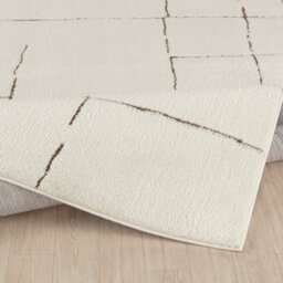 Livabliss Freud-Modern Ivory Brown High Pile Living Dining Bedroom Rug 200 X 275 Cm Easy Care, Non Shedding - thumbnail 4