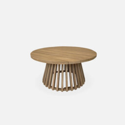 80Cm Wooden Coffee Table Indoor/outdoor Natural - Sweeek - thumbnail 5
